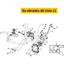 SYM Radiator Inlet Watwe Hose 19501-L3A-000