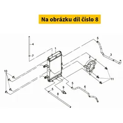 SYM Res Tank Outlet Water Hose 19507-LEA-020
