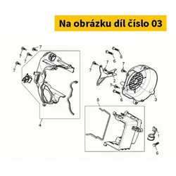 SYM Fan cover COMP. 1961A-X8A-000