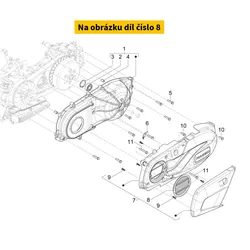Piaggio Air filter element transmission PIAGGIO MP3 310i HPE 4T E5+ 2024 1A016207