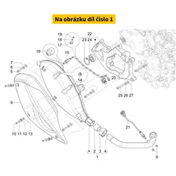 Piaggio Exhaust PIAGGIO MP3 310i HPE 4T E5+ 2024 1A025019