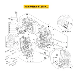 Piaggio Complete Crankcase Cat.1 1A02509501