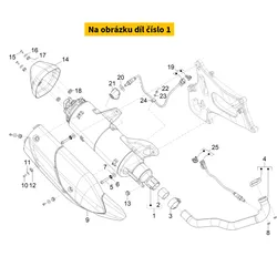 Piaggio Exhaust PIAGGIO Beverly 310i HPE 4T E5+ 2025 1A025925