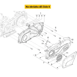 Piaggio Air filter element transmission PIAGGIO Beverly 310i HPE 4T E5+ 2025 1A026584