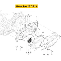 Piaggio Air filter element transmission VESPA GTS 310 HPE 4T E5+ 2024 1A026693