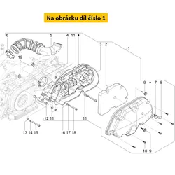 Piaggio Complete Air Cleaner Box 1A027305