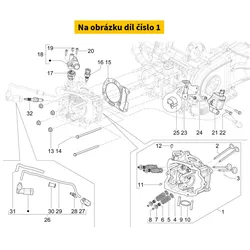 Piaggio Assembled Cylinder Head 1A027427