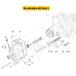 Piaggio Complete Flywheel Side Cover 1A0279235