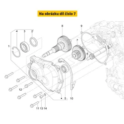 Piaggio Complete Intermediate Shaft 1A028038