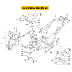 Piaggio Complete Lh. Footrest 1B00645800080
