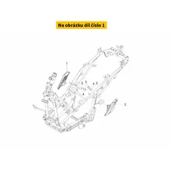 Piaggio Complete Right Footrest 1B006637000N22