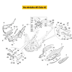 Piaggio Right Footrest 1B0070200000C
