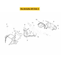 Piaggio Right Cap Competition Black 98/A 1B007102000XN2