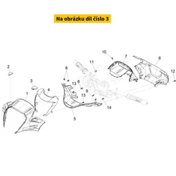 Piaggio Left Cap Aprilia White 533 1B007103000XB3