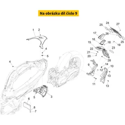 Piaggio Frame Assembly 1B007104