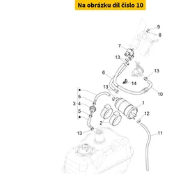 Piaggio Complete Leiding 1B008591