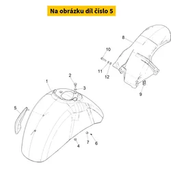 Piaggio Upper Crest Chrome 1B009439000K1