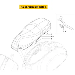 Piaggio Complete Saddle 1B009579000C5
