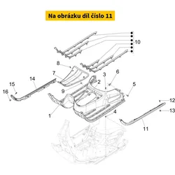 Piaggio Left Edge Footrest 1B009646000K1