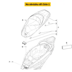 Piaggio Complete Saddle 1B010086000C3