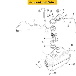 Piaggio Brandstoftank Met O.D. 1B010547