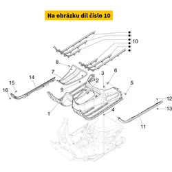 Piaggio Kit Stroken Voetensteun 1B010631000G30
