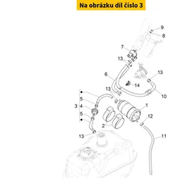 Piaggio Assy Vent Pipe 1B010717