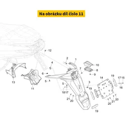 Piaggio Closing Mudguard 1B011266