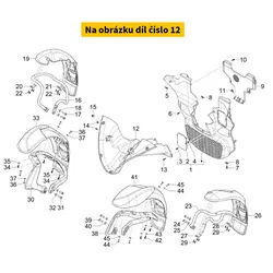 Piaggio Lower Cover 1B011267