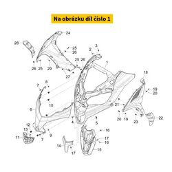 Piaggio Shield White 544 1B011295000BR
