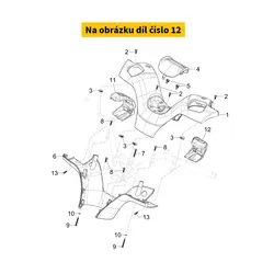 Piaggio Left Switch Bracket 1B01183100080