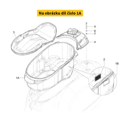 Piaggio Helmet Compartment 1B012047