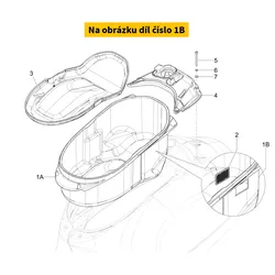 Piaggio Helmet Compartment 1B012062