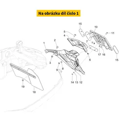Piaggio Full rear splash guard 1B012070