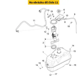 Piaggio Complete Fuel Pipe 1B012413