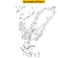 Piaggio Frame With I.P. 1B012447