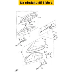 Yamaha Taillight unit LH YAMAHA X-Max 125-250 2005-2007 1B9H47100100