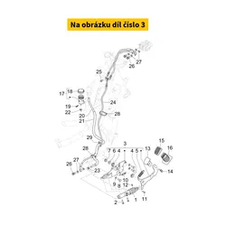Piaggio Steunbeugel Pomp Cpl. Met Rempedaal 1C004994