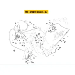 Piaggio Remleiding Klem Acht. 1C005290