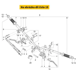 Piaggio Clamp With Screws 1C007040