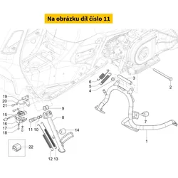 Piaggio Zijstandaardbout 1C007151