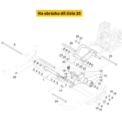 Piaggio Complete Wishbone Engine Side 1C007358