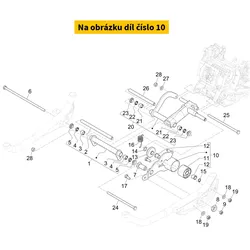 Piaggio Silentblock Support  Bracket Assy 1C007362