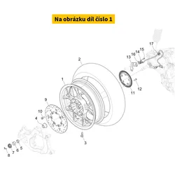 Piaggio Rear Wheel 1C00743100090