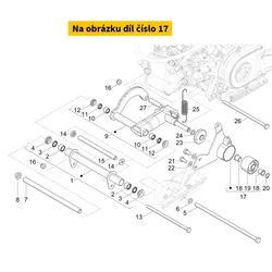 Piaggio Silentbloc Bracket Assy 1C007706