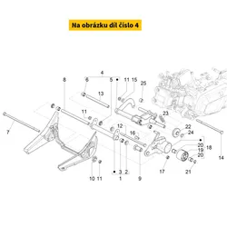 Piaggio Comp.Wishbone Engine Side 1C007995