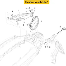 Piaggio Licht Kentekenverlichting 1D004335