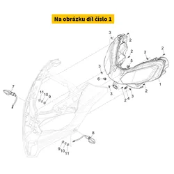 Piaggio Headlamp 1D004912
