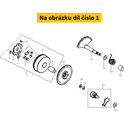 SYM Variator SYM Jet 50 2T E1-E2 2002-2015 (16x13) 2201A-GA1-920-XS