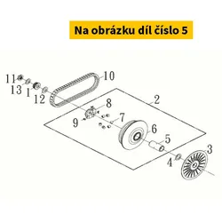 SYM Drive Pulley Boss 22105-TL1-000